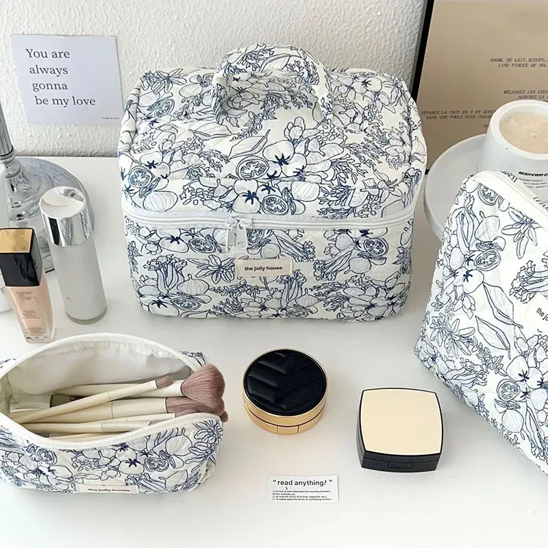 trousse de maquillage pour femmes, 1 pièce, grande capacité, organisateur de cosmétiques de voyage, pochette de toilette, sac de rangement étanche pour salle de bain pour filles