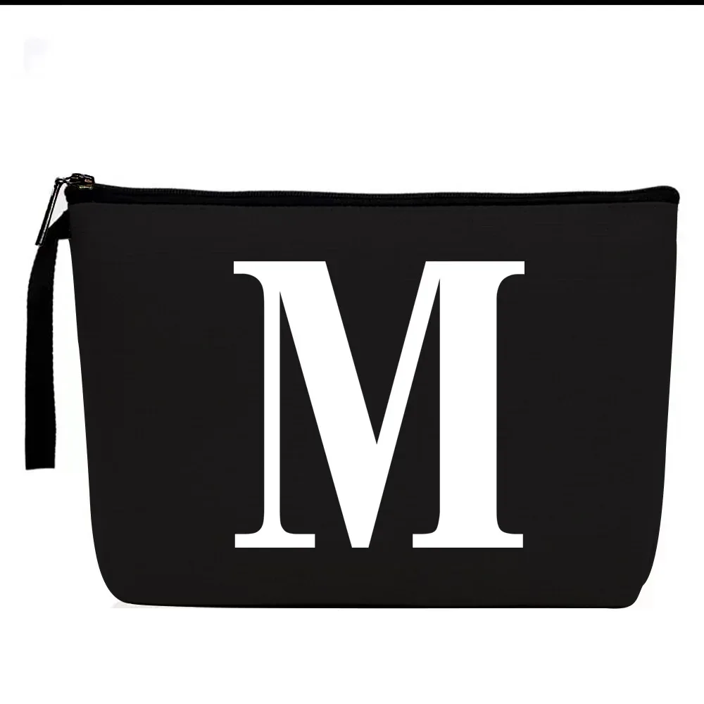 sac à cosmétiques à motifs de lettres, trousse de maquillage, organisateur d'articles de toilette, pochette de rangement de lavage, étui de maquillage pour cadeaux de mariage
