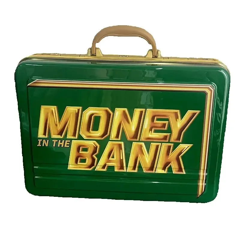 valise réplique verte money in the bank, valise commémorative seth rollins, accessoire wwe, neuve