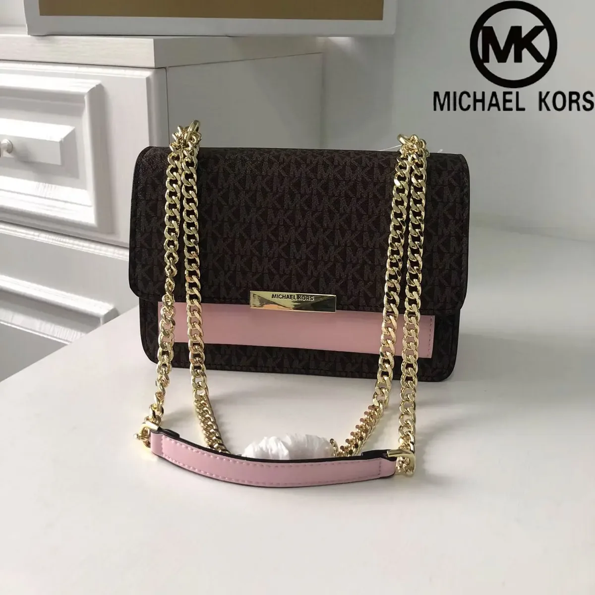 sac à bandoulière de luxe michael kors pour femmes, neuf et de haute qualité, classique, petit sac carré spécialement conçu.
