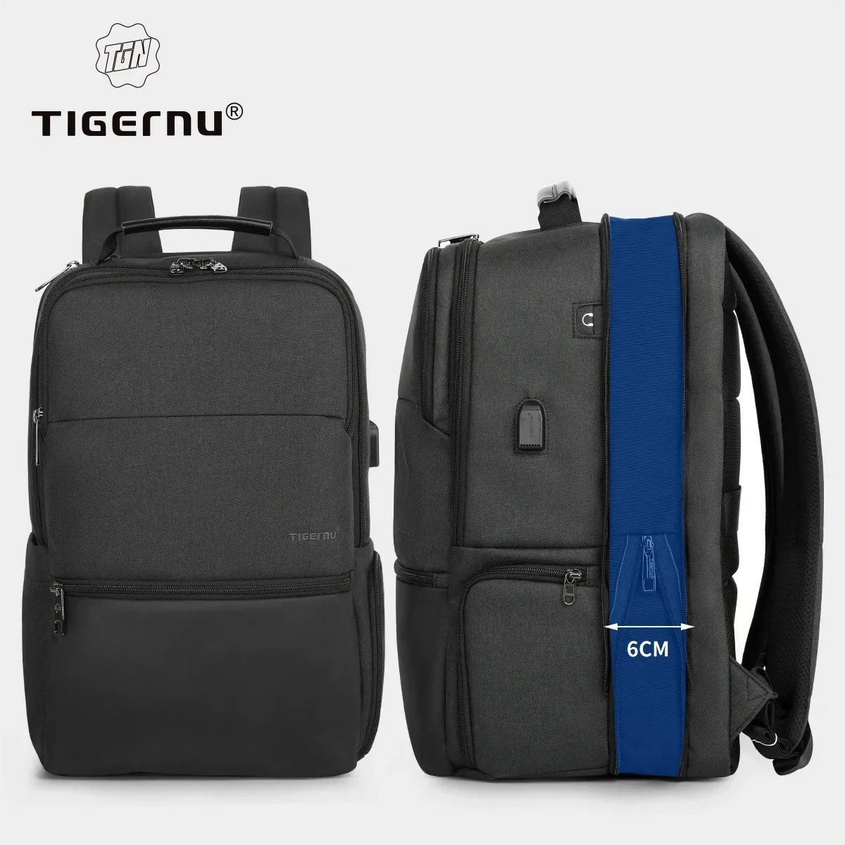 tigernu sacs à dos de voyage pour hommes 15.6 17 19 ''sac à dos pour ordinateur portable homme sac à dos d'affaires sacs pour sac à dos scolaire mochila sac à dos