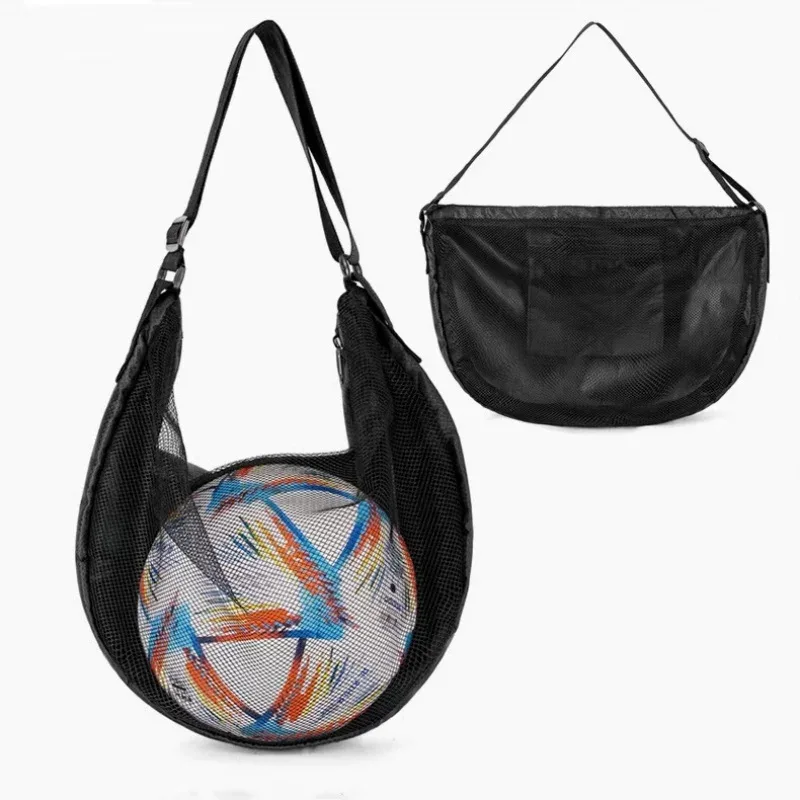 sac à bandoulière en maille portable, sac à dos multifonctionnel pour le rangement de ballons de football, sac de rangement pour ballons de basketball et de volley-ball d'extérieur