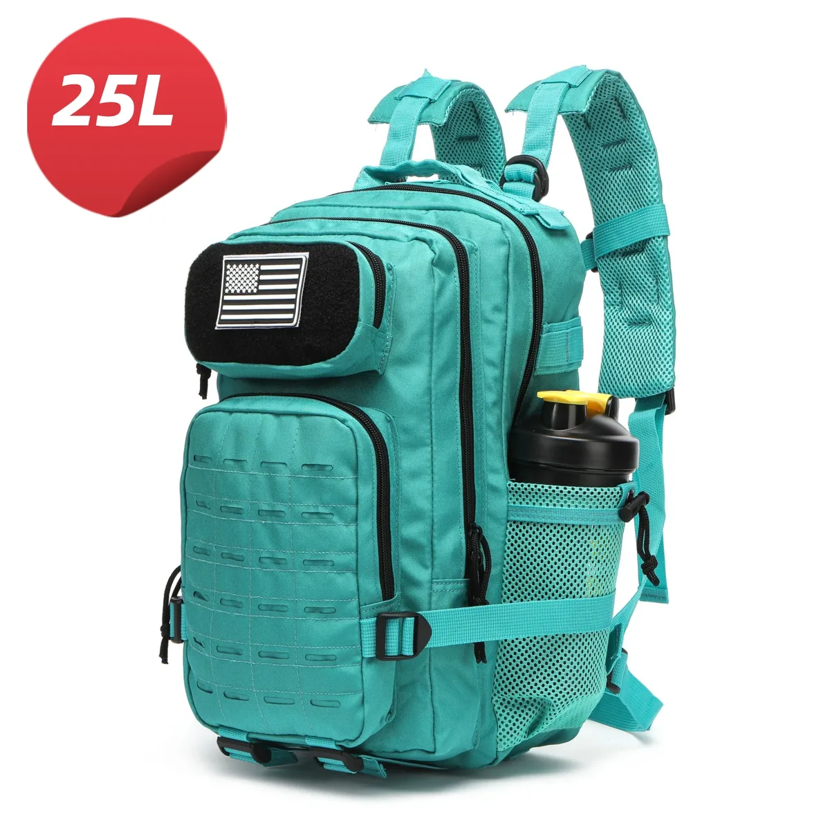 25l/50l sac à dos tactique sac chasse molle sac à dos gym pour hommes edc randonnée en plein air sac à dos sorcière 2 porte-bouteilles