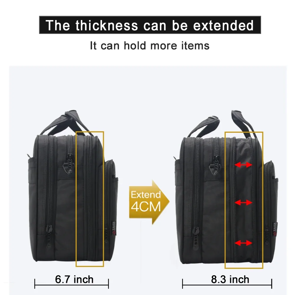 sac d'affaires en toile pour hommes, étui à bombes de grande capacité, 14 pouces, 15.6 pouces, 17 pouces, 19 sacs pour ordinateur portable, sacs initiés, sacs à main messenger