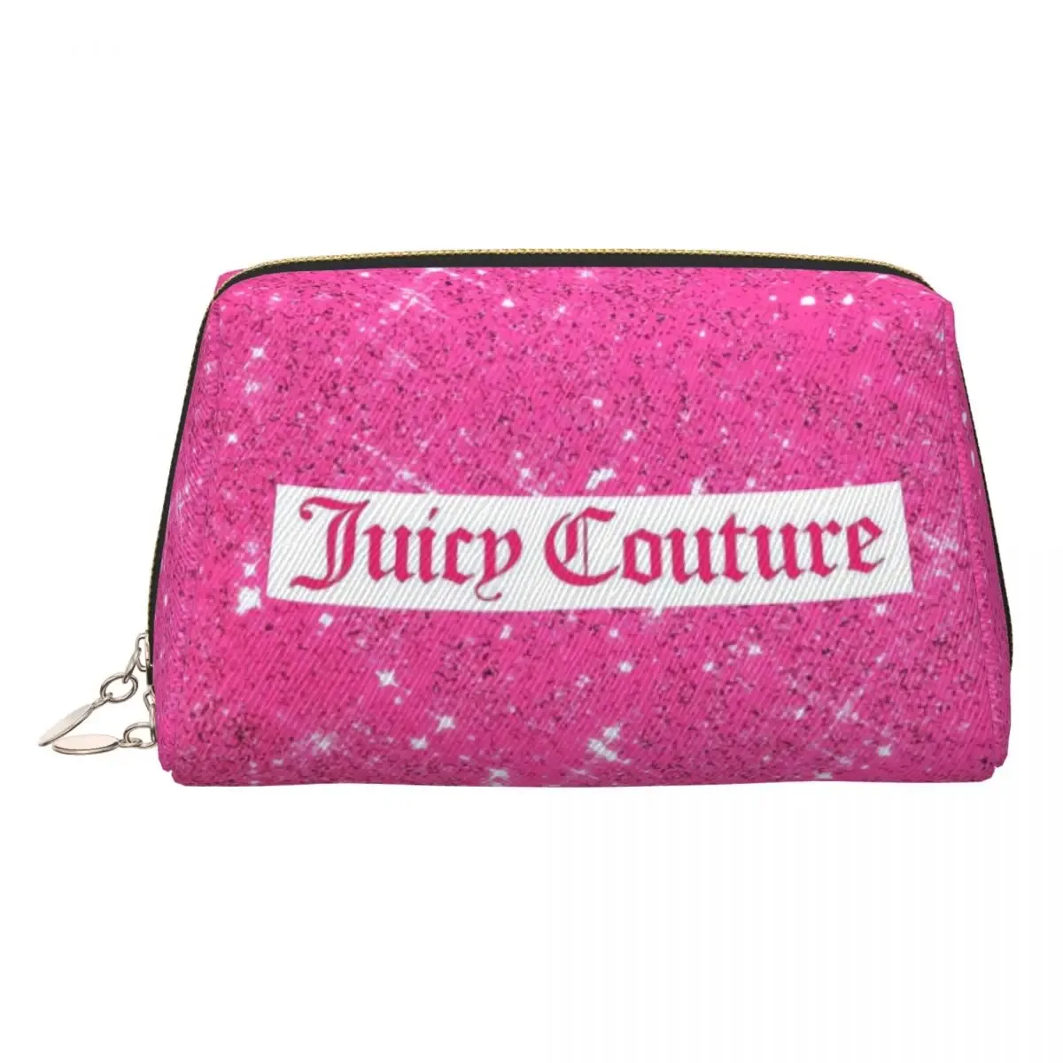 sac de maquillage j-juicy-c-couture, pochette à fermeture éclair, sacs cosmétiques de voyage, grand sac cosmétique portable en cuir pour femmes