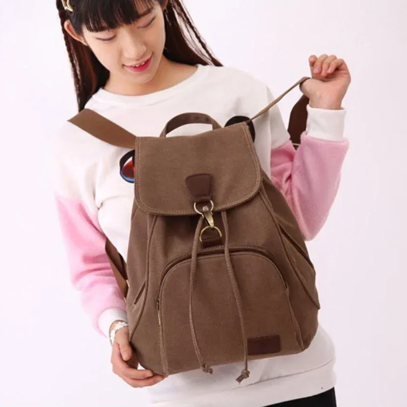 2025 nouvelles femmes sac à dos toile ordinateur portable voyage sacs à dos ordinateur sacs lycéen collège sac en plein air sac à bandoulière rюкзак