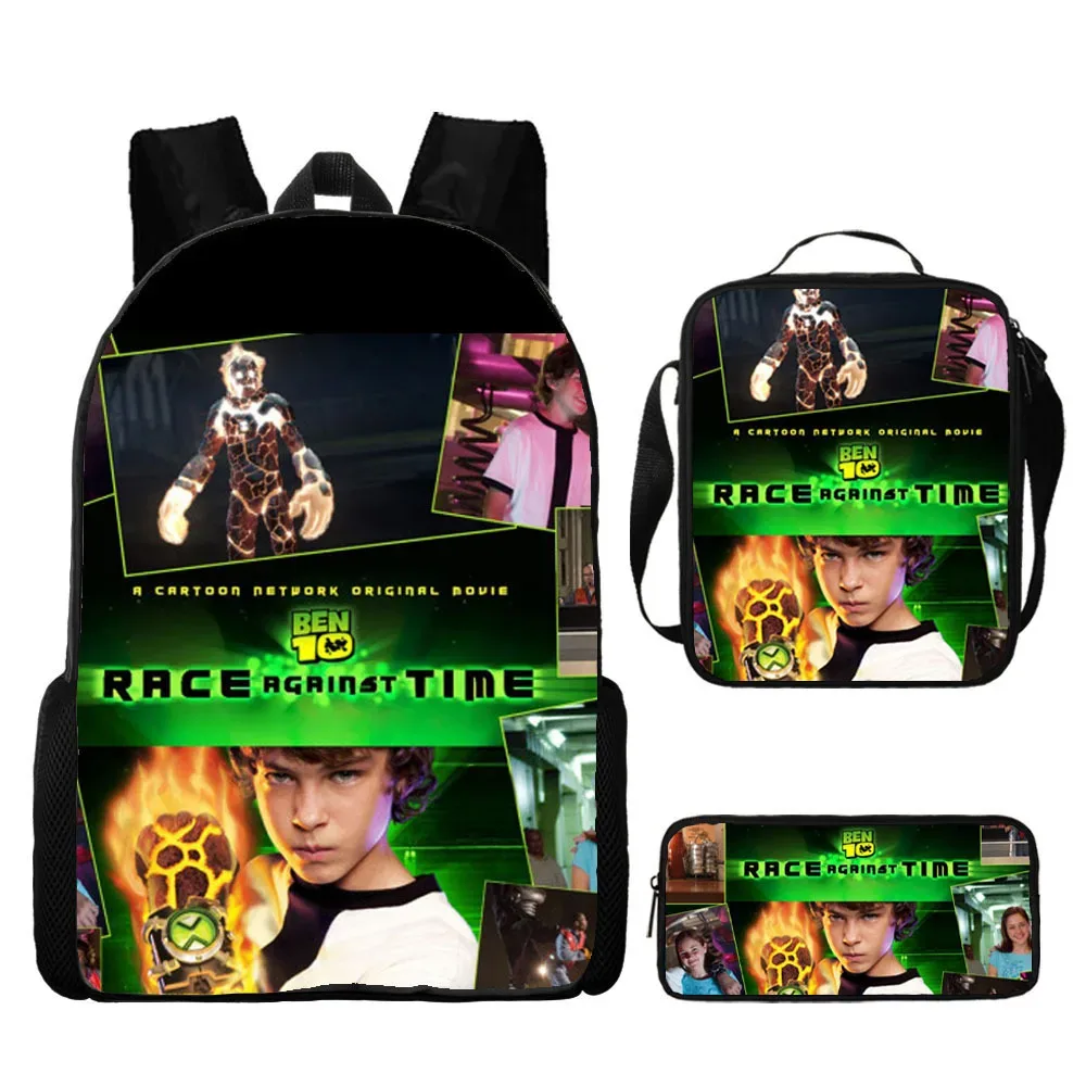 sac à dos hacker pour adolescents ben 10, sac à dos pour étudiants, sac à dos de dessin animé, sac à bandoulière pour stylos