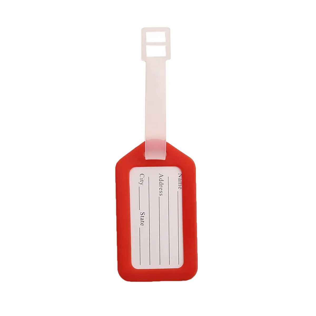 1-10 pièces étiquette de bagage embarquement expédition étiquettes de bagages en plastique accessoire de voyage femmes hommes valise id adresse nom titulaire sac étiquette