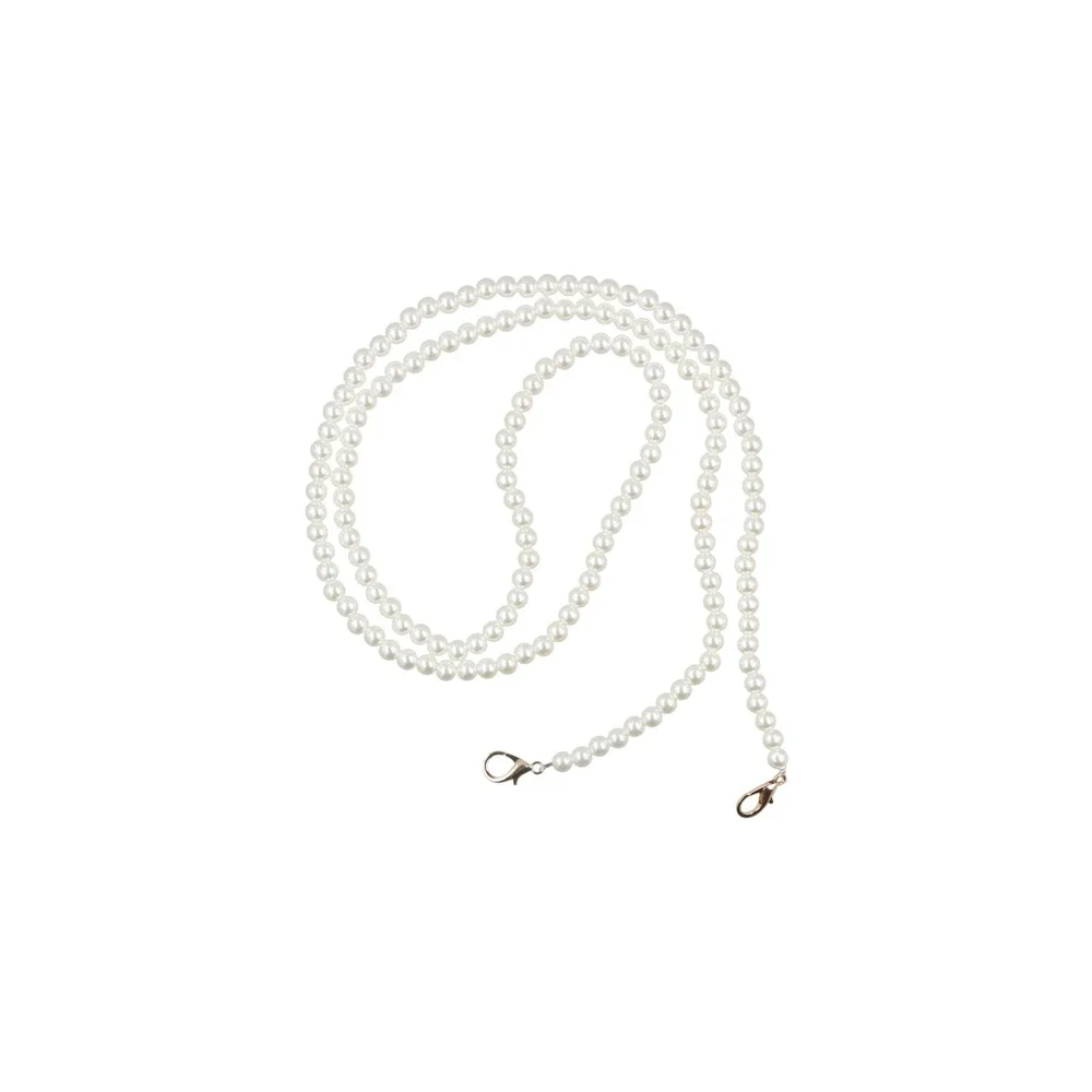 pièces de rechange portables pour sacs diy : longue bandoulière de sac en perles pour femme, chaîne de sac en perles, chaîne perlée pour sac fourre-tout, poignée de sac à main