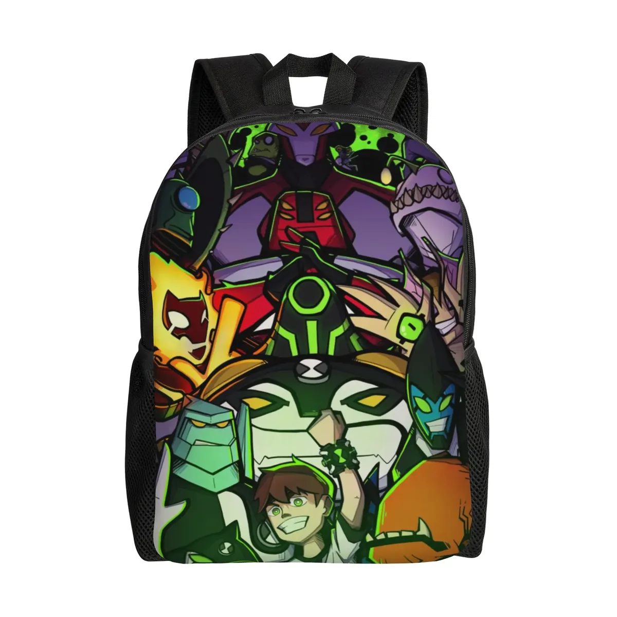 sac à dos grande capacité ben 10, motif dessin animé, pour la rentrée scolaire, sac à dos étudiant ben 10