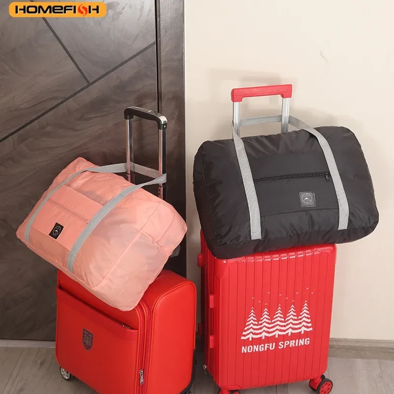 sac de voyage pliable homefish pour femmes, sac à main léger, grande capacité, sac de sport décontracté, idéal pour les courts séjours