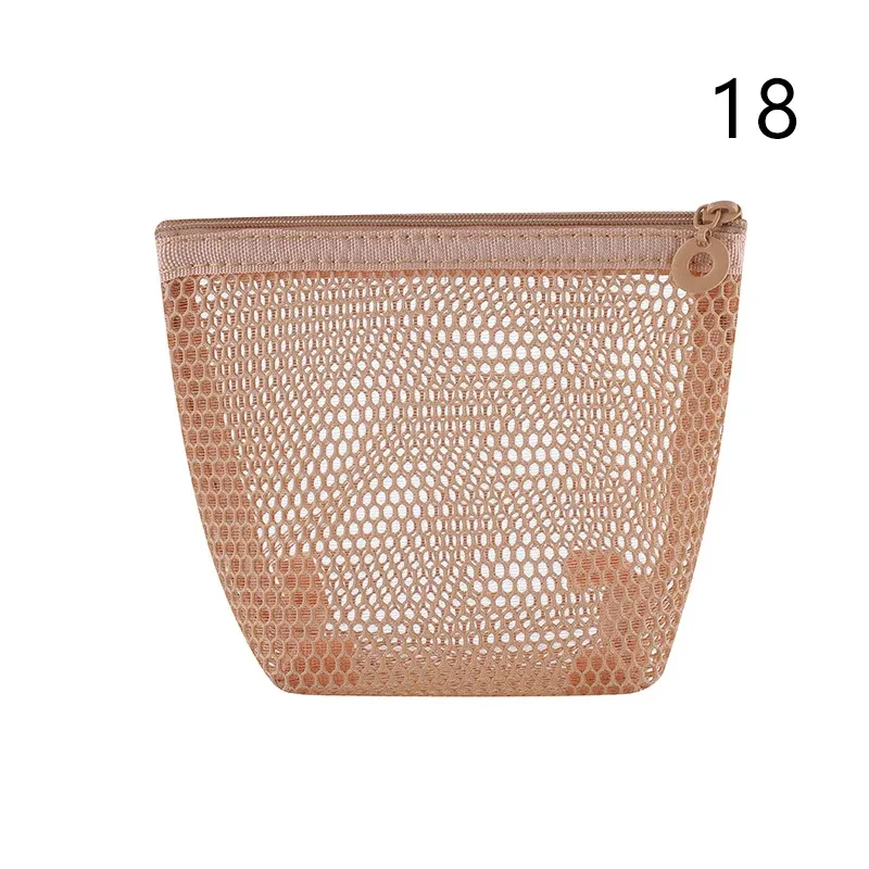 pochette de rangement en maille de nylon avec cordon de serrage, 1 pièce, pochette de voyage et d'activités de plein air polyvalente pour produits numériques, trousse de maquillage