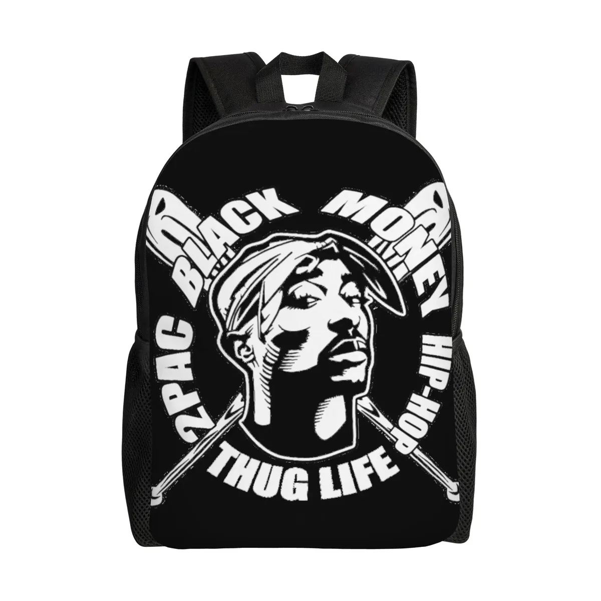 sac à dos populaire du rappeur 2pac pour hommes et femmes, sac à dos cool pour le lycée, la randonnée, les voyages, sac à dos en toile tupac pour l'université, cadeau