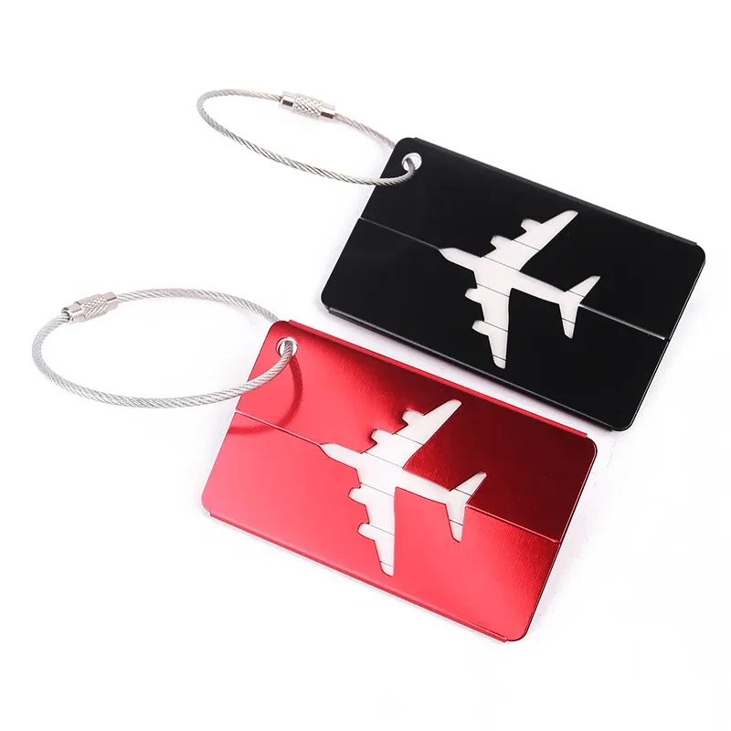 étiquette de bagage portable en alliage pour délit de vol créatif, porte-adresse d'identité de valise, étiquet