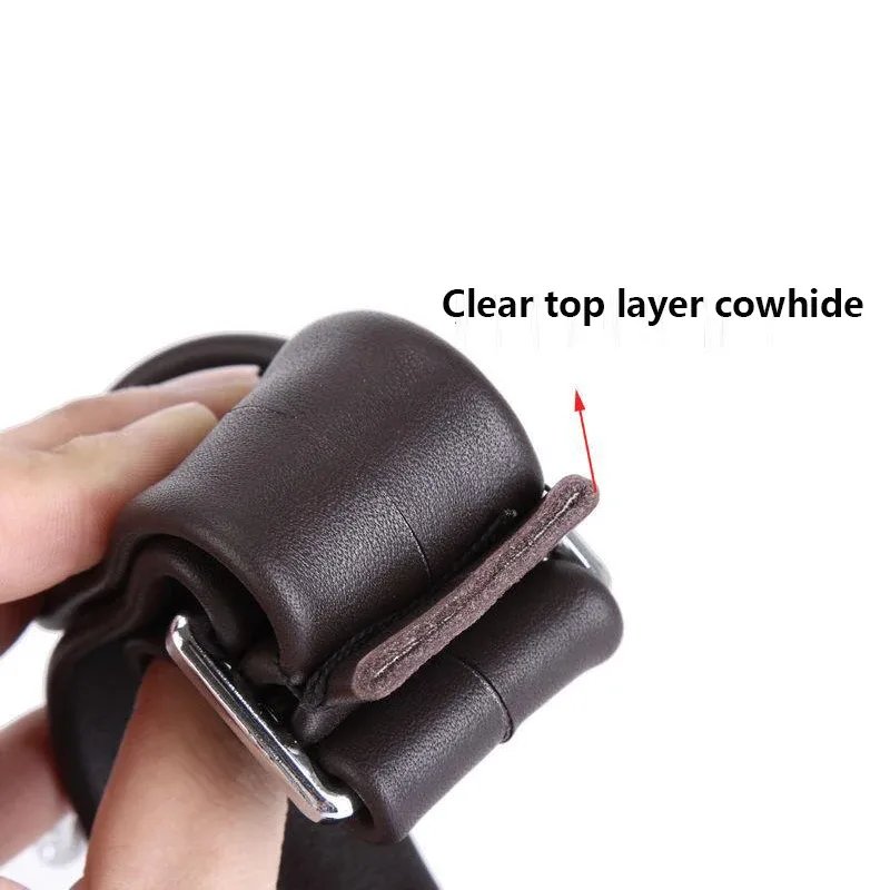sacs en cuir véritable sangle réglable remplacement ceinture détachable pour hommes poignée sac à bandoulière accessoires boucle ceintures 150cm