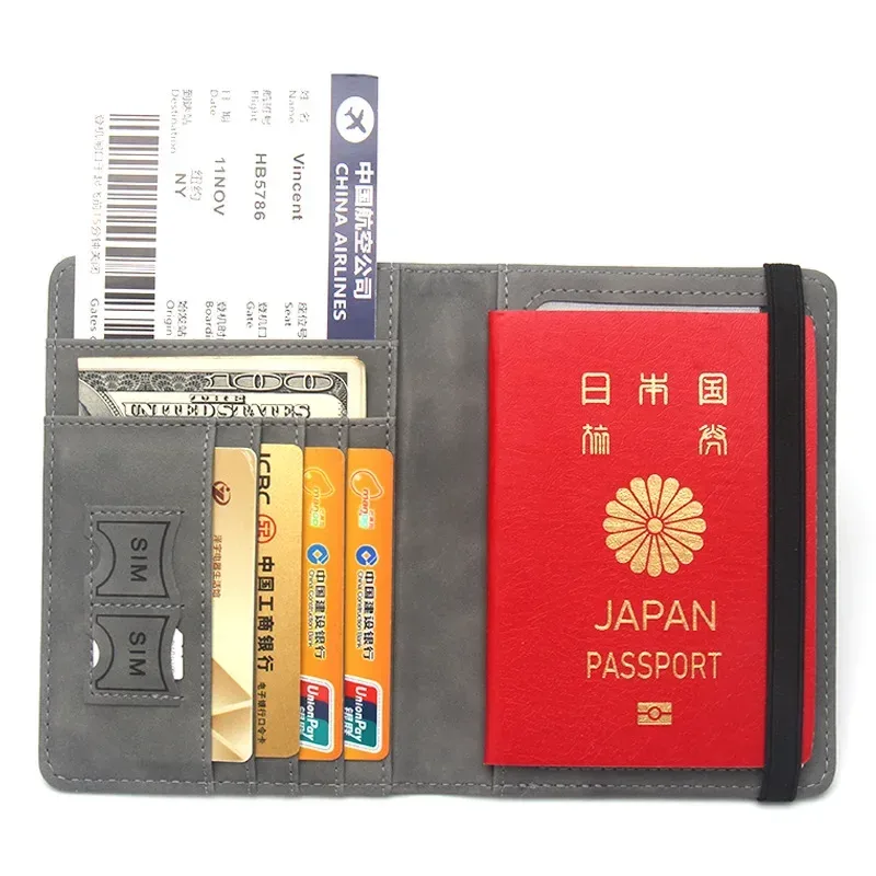 Couverture de passeport coréenne personnalisée, étui de protection avec monogrammé pour porte-passeport coréen