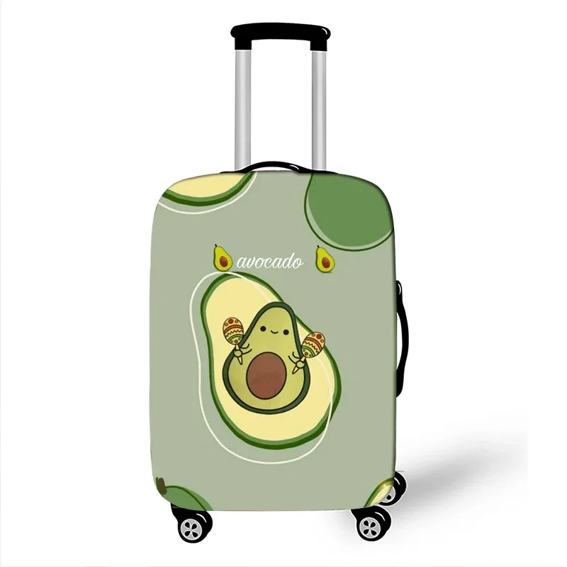 juste de bagage à motif d'avocat de style drôle, étui de protection anti-poussière pour valise logique, mode, 18 "-32"