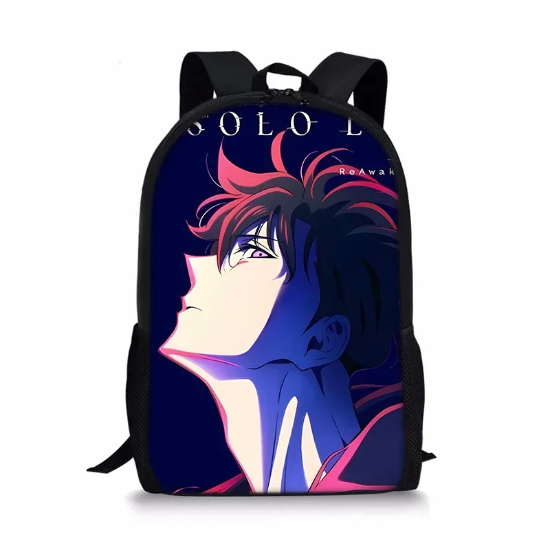 j'ai mis à niveau du sac à dos solo leveling seul, sac à dos universel imprimé pour écoliers et enfants