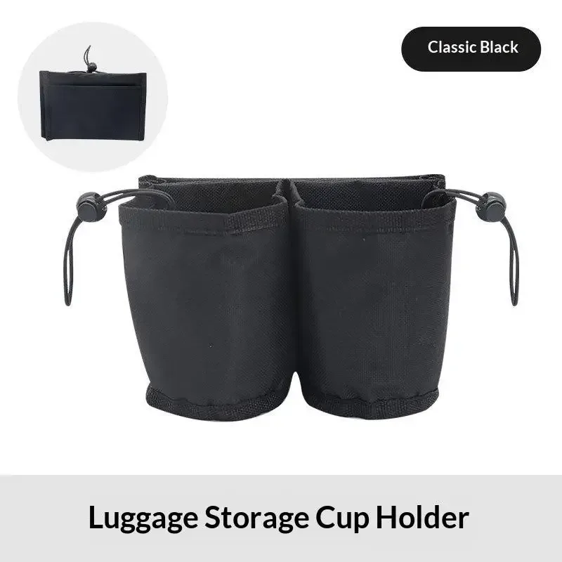 support de tasse pour bagages de voyage, durable, mains libres, pour valise, porte-boissons, pour tasses de lait, thé, café, compatible avec toutes les poignées de valise