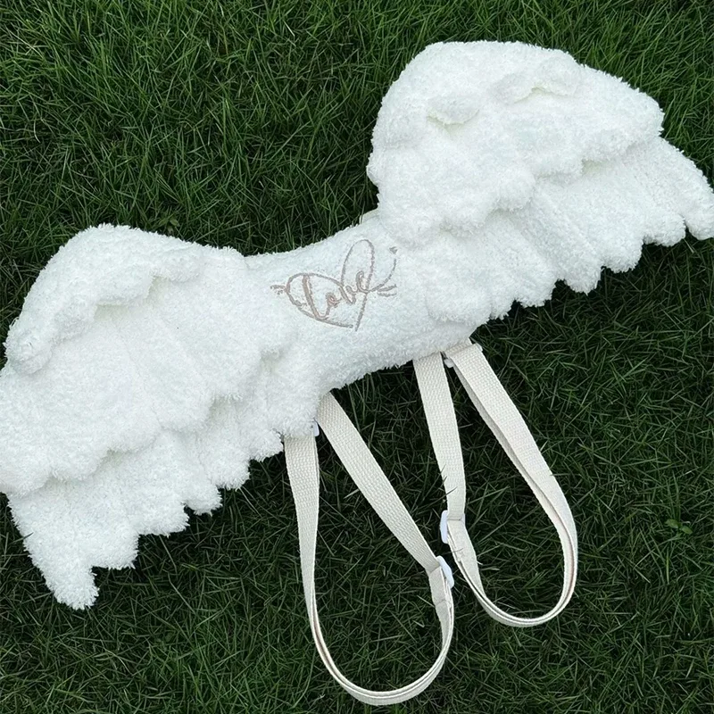sac à dos ailes d'ange, sac à bandoulière mignon fée kawaii, sangle réglable, mini sac de voyage anime comic con, sac style soft girl