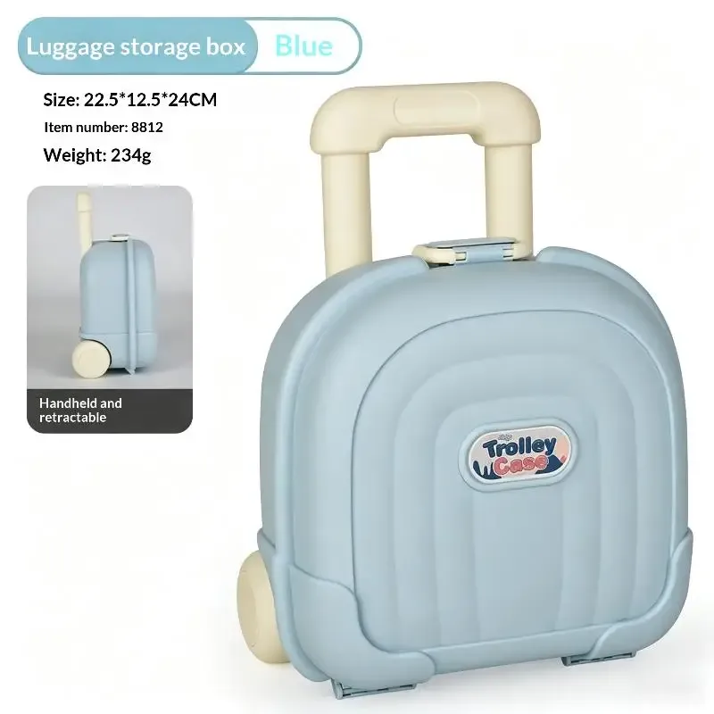 mini valise à roulettes mignonne pour enfants, coque épaisse durable, grande capacité pour le voyage des enfants, le rangement des jouets, des collations et des articles quotidien