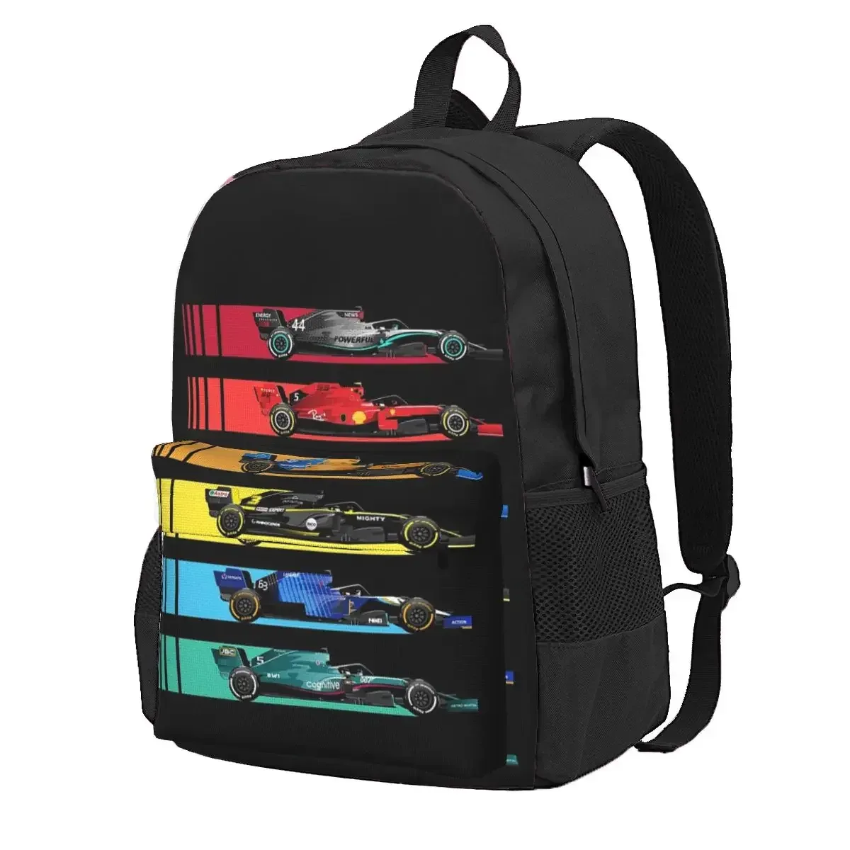 sacs à dos de voiture de course de formule pour enfants, cartable pour garçons et filles, sacs d'école pour enfants, sac à dos de dessin animé pour enfants, sac à dos pour ordinateur portable, sac initié