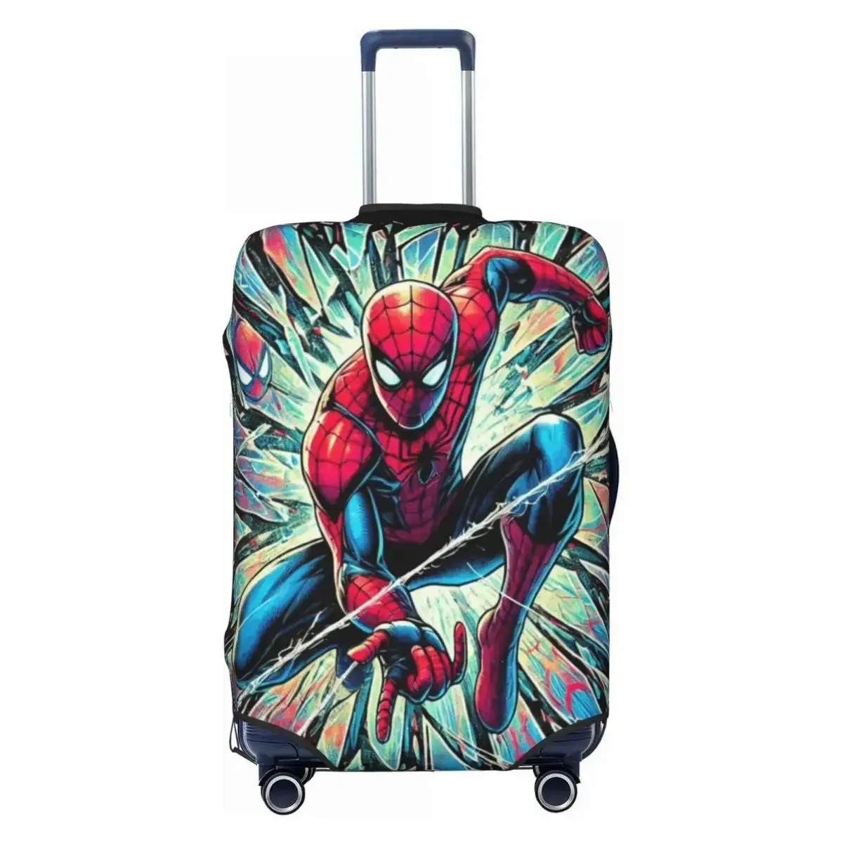housse de valise durable et lavable, motif araignée, haute élasticité, convient aux bagages de 18 à 32 pouces, anti-poussière pour les voyages en avion et en voiture