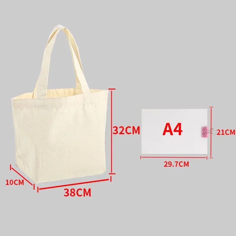 sacs fourre-tout en coton beige, sac à bandoulière en toile, grands sacs de courses réutilisables de grande capacité pour l'épicerie, les sorties sur la plage