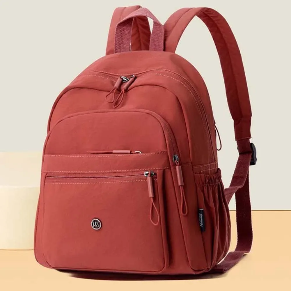 sac à dos en tissu oxford de grande capacité, style japonais, couleur unie, sac à dos décontracté, pochette d'épaule souple et légère, pour tous les jours