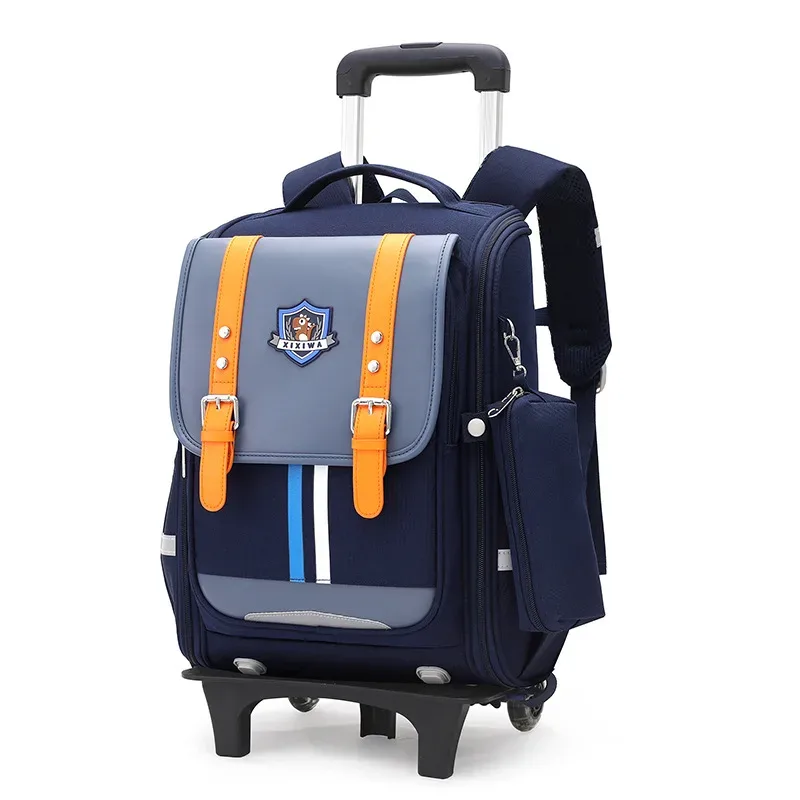 sacs à dos roulants pour enfants de l'école primaire chariot école étudiant sac à dos sac à roulettes retour à l'école sacs à dos avec roues