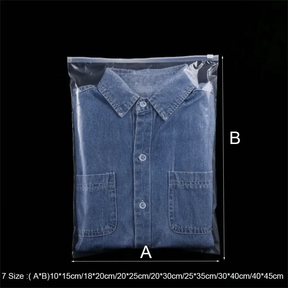 sacs ziplock en plastique transparents et réutilisables, 50 pièces/ensemble, sacs d'emballage multi-usages, sacs à fermeture éclair, emballage professionnel