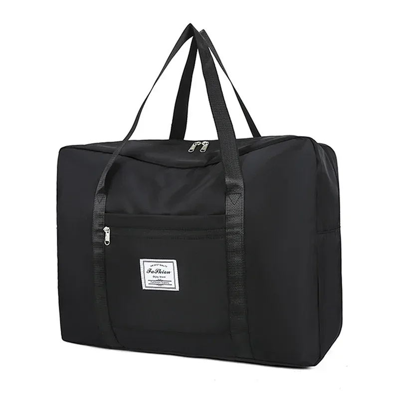 nouveau sac de voyage en nylon grande capacité, bagage à bandoulière portable avec rangement pliable pour déménagement et voyage en avion