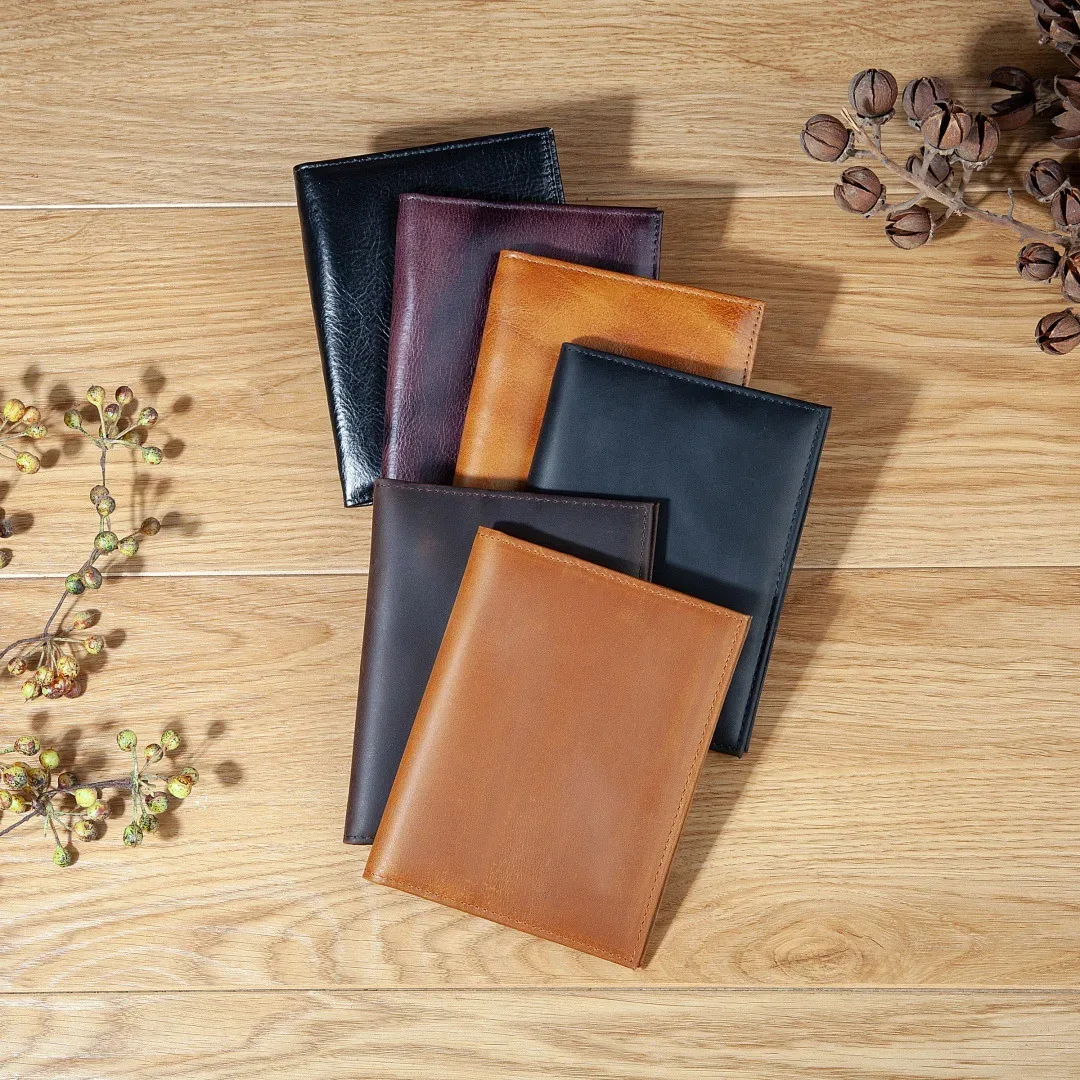 porte-passeport vintage en cuir véritable, portefeuille de voyage anti-rfid avec emplacement pour airtag et poche zippée, étui de passeport pour homme