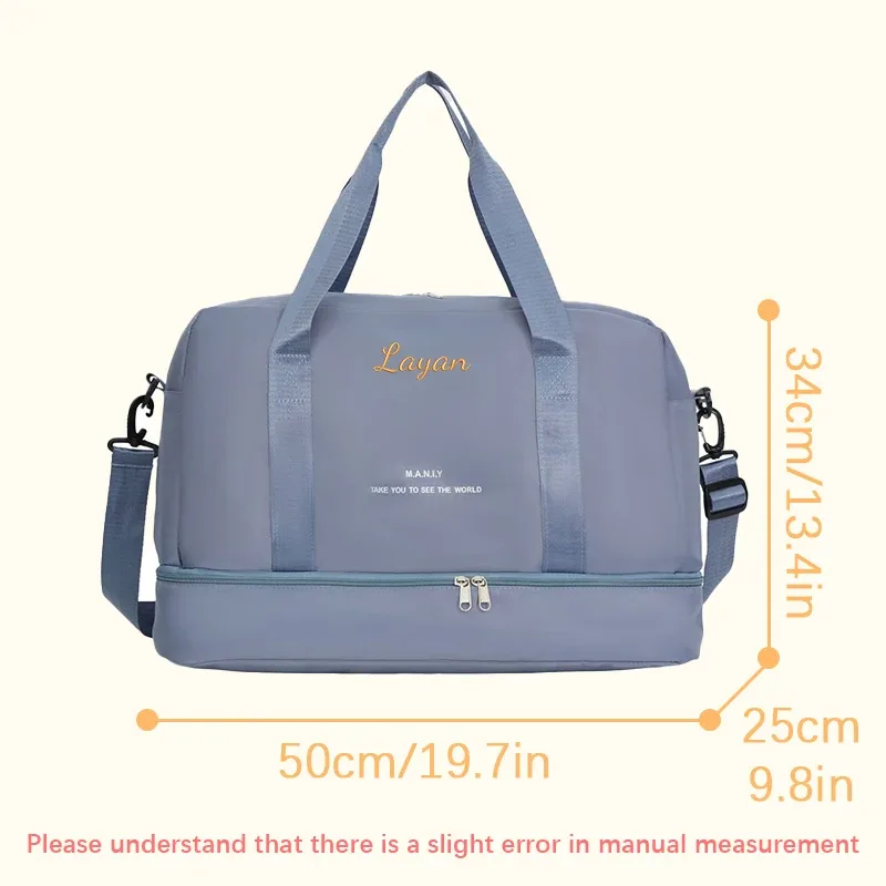 broderie personnalisée/style standard 2 options, sac de voyage de grande capacité, sac à main, saison de rentrée scolaire, super cadeau!