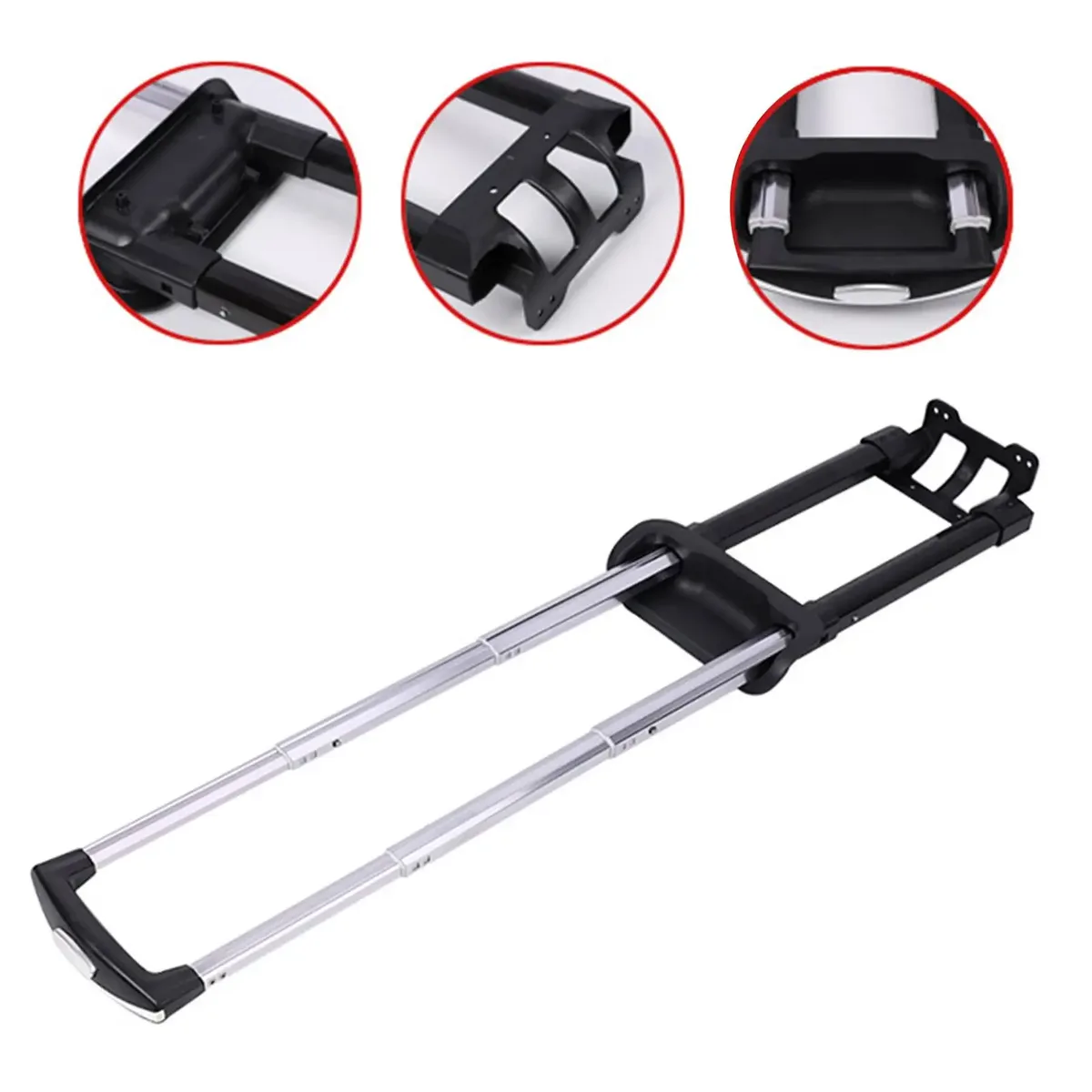 poignée télescopique pour valise, pièces de rechange durables en fer pour bagages de voyage, tige de rechange pour valise, pièces de rechange pour valise télescopique