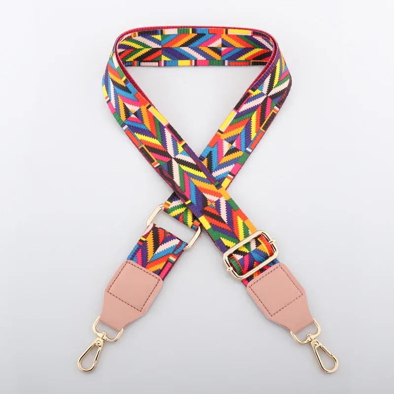 sangle de sac à bandoulière en nylon pour femmes, couleurs colorées, large sangle de remplacement pour sacs, accessoires de messager, longue