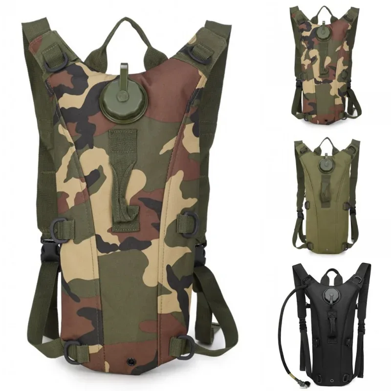 sac à dos d'hydratation tactique portable pour l'extérieur, sac à eau pour le voyage, la randonnée, le cyclisme, l'escalade, la chasse, sac imperméable en oxford, poche à eau