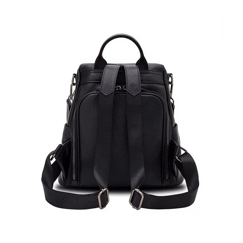 sac à dos en cuir véritable pour femme, cuir de vachette, sac à dos, collègue, filles, étudiant, sac d'école, sac à dos de voyage pour femme, sacs initiés