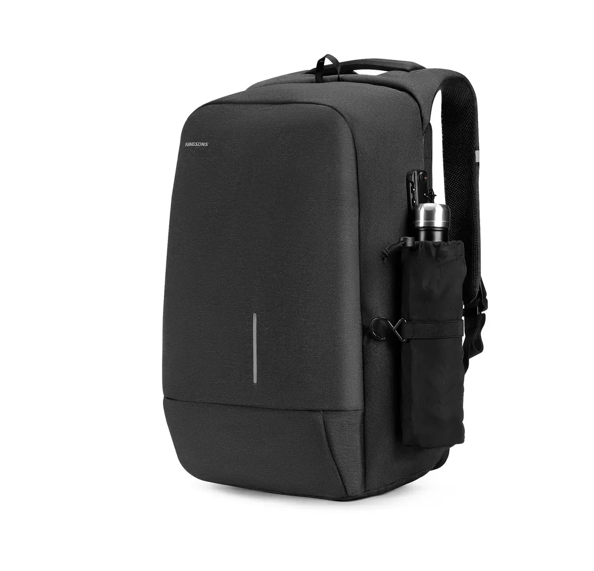 kingsons-sac à dos antivol étanche avec port de chargement usb, sac à dos pour ordinateur portable, ouverture à 13.3 °, hommes et femmes, peintures, 15.6 pouces, 17.3 pouces, 180 pouces