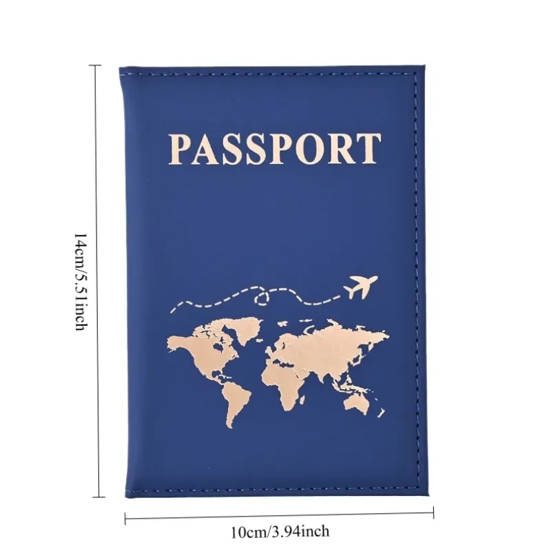 housse de passeport en pu, porte-passeport en cuir souple, porte-cartes de voyage, porte-documents de voyage portable, cadeau pour hommes et femmes
