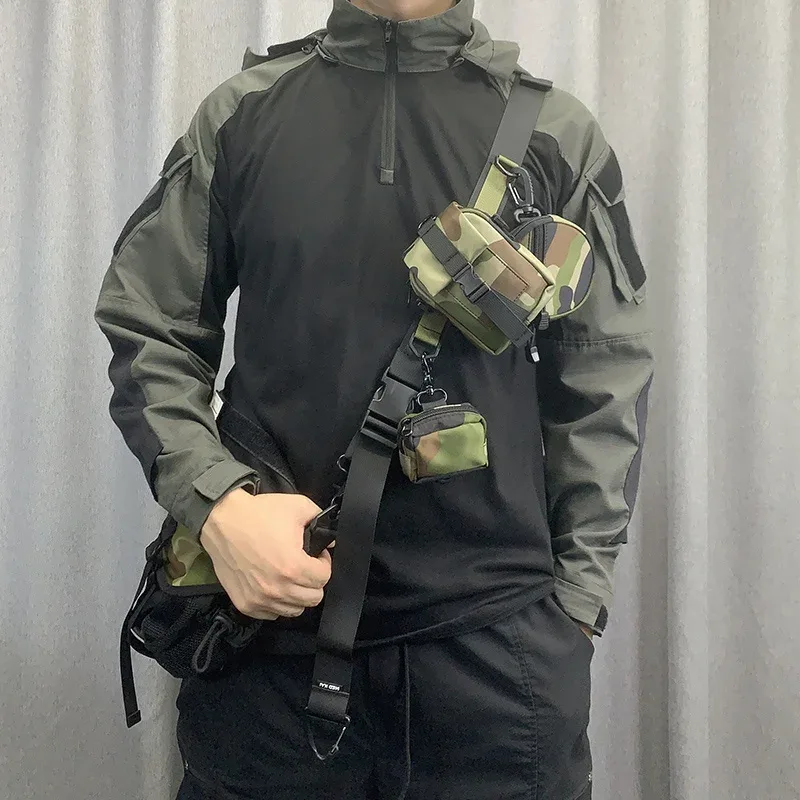 sangle de sac bandoulière tactique à dégagement rapide et réglable pour homme, style techwear, accessoires de sac pour sport et plein air