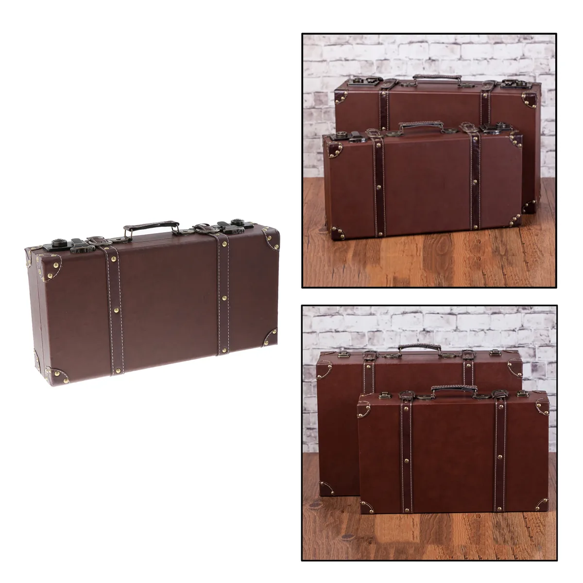 valise rétro en bois leatner, valise à bagages de style britannique, accessoires de photographie