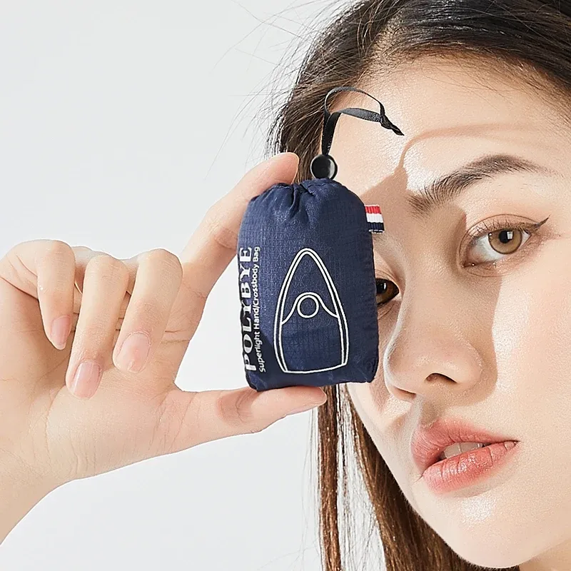 sac fourre-tout réutilisable super léger polybye 2026, sac de courses pliable en nylon écologique, sac à main, sac d'épicerie, sac à déjeuner, sac de recyclage