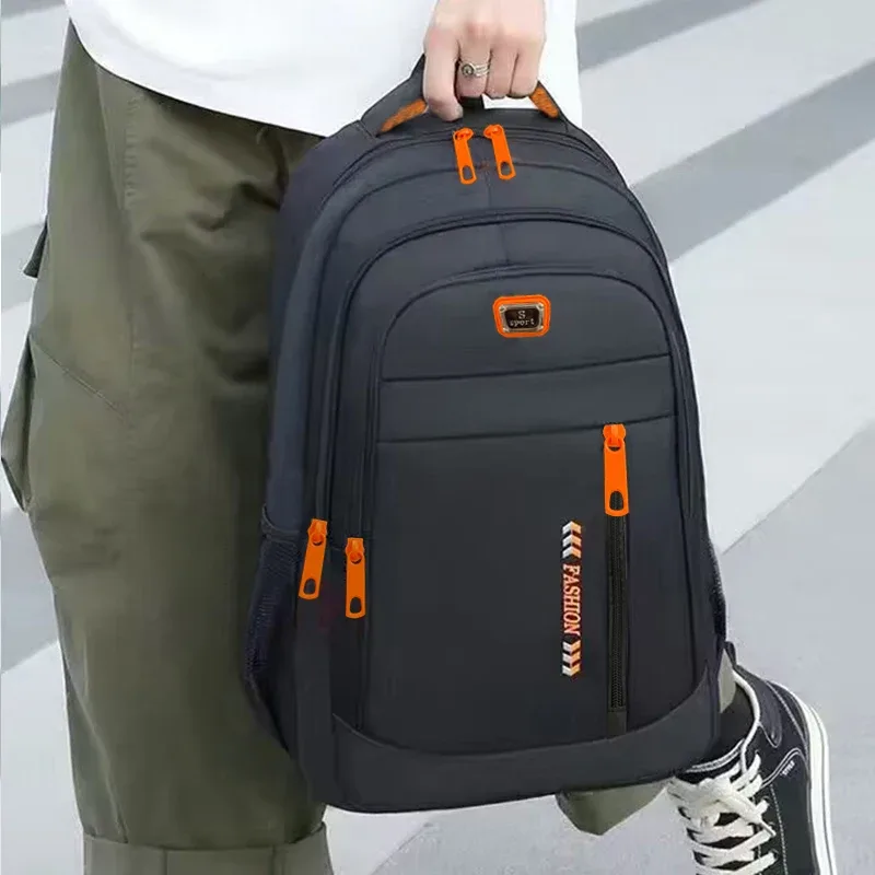 cartable tout usage-style japonais, grande capacité, couleur unie, sac à dos double épaule pour filles, sac à dos d'ordinateur