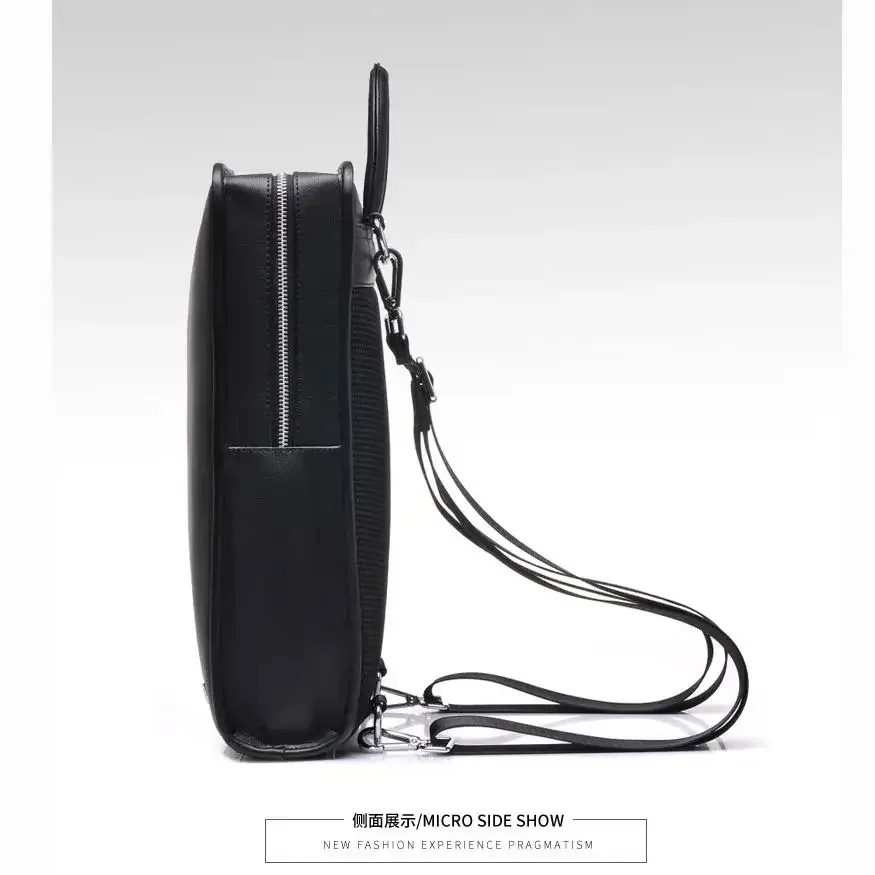 nouvelle mode peau de vache en cuir véritable hommes sacs à dos en cuir naturel véritable étudiant sac à dos marque de luxe grand ordinateur pochette d'ordinateur
