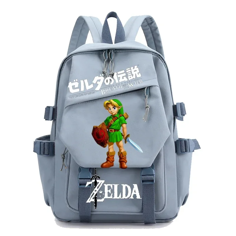 sac à dos étudiant the legend of zelda, sac à bandoulière décontracté pour l'extérieur, sac à dos tendance personnalisé grande capacité mochilas