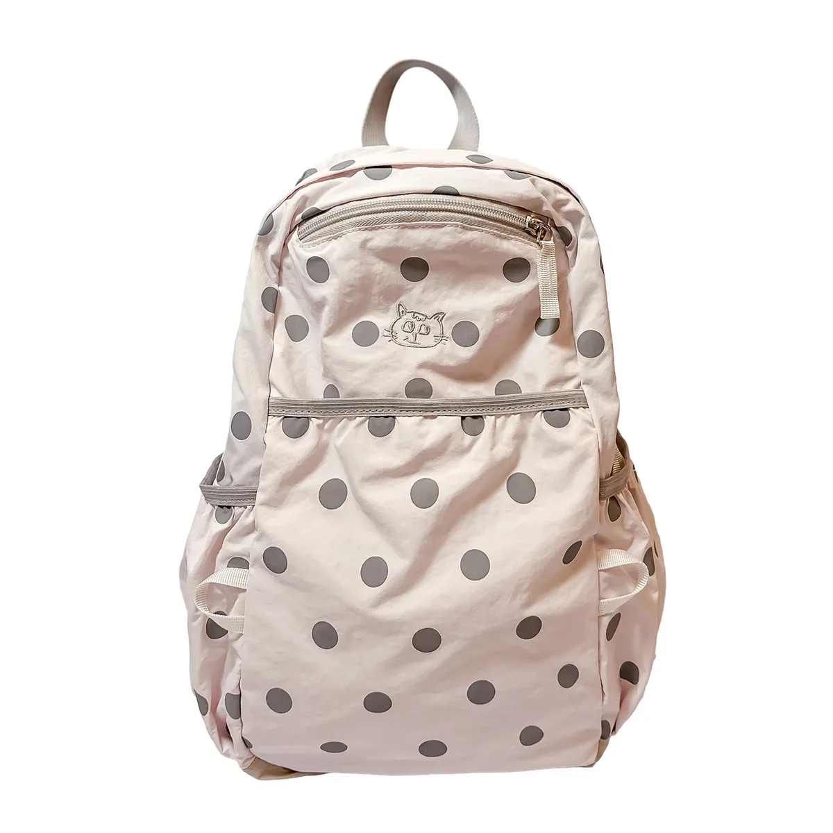 sac à dos à pois pour femmes, sacs à dos de voyage en nylon pour dames, sacs d'école de grande capacité pour adolescentes, sacs à bandoulière de créateur