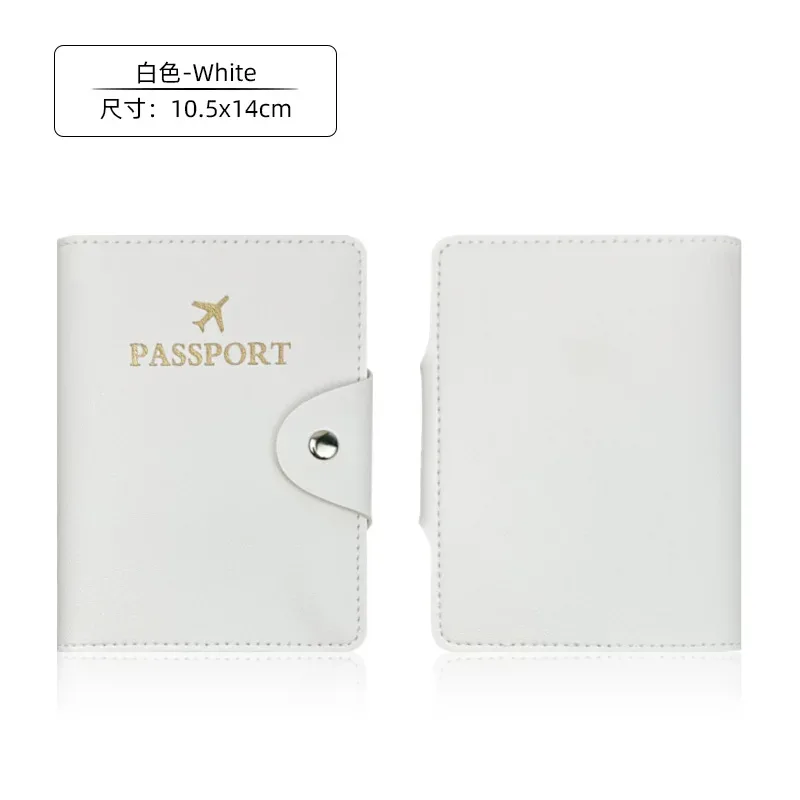 nouvel étui de passeport en cuir pu, porte-documents de voyage pour femmes et hommes