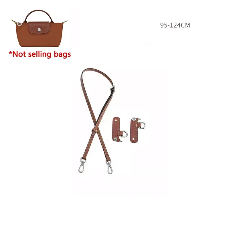 sangle d'épaule en cuir véritable adaptée au sac longchamp mini le pliage, accessoires de sangle de sac bandoulière sans perforation