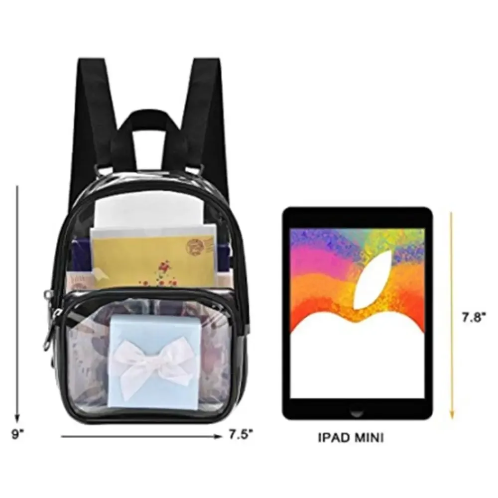 sac à dos en pvc transparent pour femmes, sac à dos de voyage, sacs d'école pour étudiants, petits sacs à main, mini sac à dos décontracté, nouvelle mode d'été